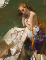 Pino Daeni - Impression oil painting.